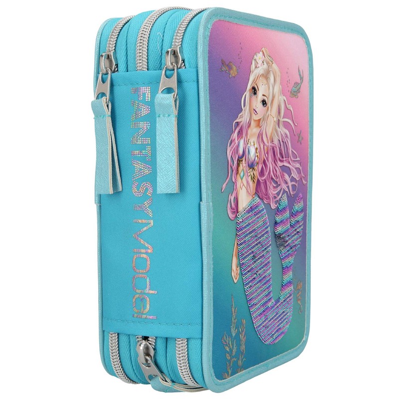Depesche TOPModel Fantasy 10978 Filled 3-Compartment Pencil Case in Mermaid