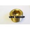 PRO-EDGE INDUSTRIAL BRASS COUNTERSUNK HEX PLUG MALE 3/4 NPT THREADS