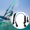 EVTSCAN Surfing Leash String,2PCS 28‑34inch Black Adjustable Safety Windsurfing Harness