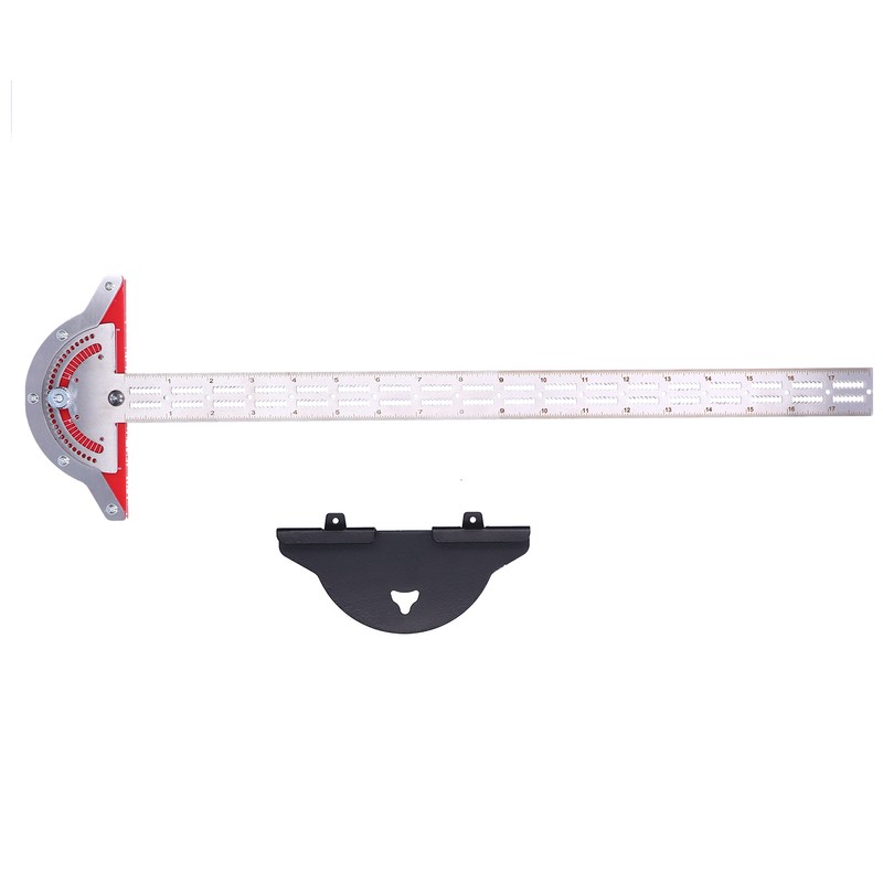 Woodworker Edge Ruler Protractor Portable Stainless Steel Angle Measuring Tool