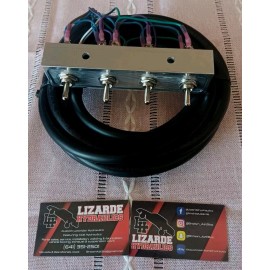 LH Hydraulics Prewired 4 hole panel w/wiring instructions FBCC Lowrider Hydraulics
