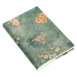 SEWACC Adjustable A5 Book Cover Decorative Silk Fabric Protective Book Sleeve for Notebooks and Journals for Students and Travelers