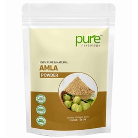Pure Herbology Natural & Pure Amla Powder for Face, Hair Care & Scalp Treatment, 100gm