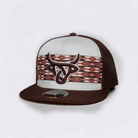 [BUY 1 GET 1 FREE] Combo 2 Lost Calf Hat, Koda Flat White/Brown Hat, Heck Flat Mesh Back Snapback Hat, Western Cowboy hat - Quantity: 1 hat #1