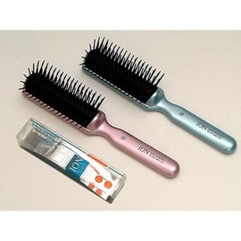 Ikemoto Brush IR960MBL Natural Mineral Blending Styling Brush, L, Metallic Blue, W 1.9 x H 8.0 x D 1.9 inches (48 x 204 x 48