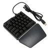 One Handed Keyboard 35 Keys USB Wired RGB Backlit Blue