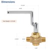 Leyso WR-GV Copper Gas Valve with Handle for Commercial Chinese