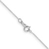 10k White Gold .5mm Solid Diamond-Cut Cable Chain Necklace 16"