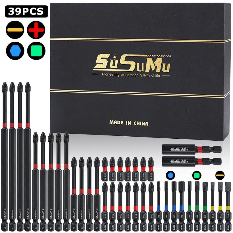 Gifts for Men,SUSUMU Magnetic Impact Phillips Drill Bit Set, 1/4