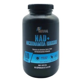 SNatural Suplemento Nutricional NAD+ 60 Cápsulas Sin Gluten Nicotinamida Ribosido