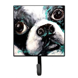 Caroline's Treasures MW1239SH4 Boston Terrier Jake Pretty Please Leash or Key Holder, 7Hx4.25W, Multicolor