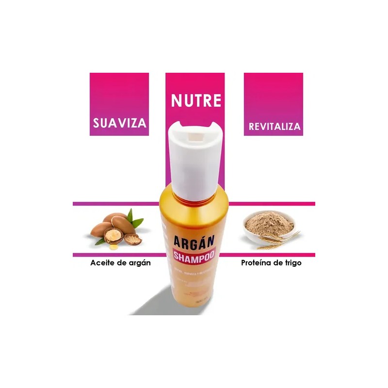 Shampoo De Argan Hidratante Para Cabello Nefertiti 300ml