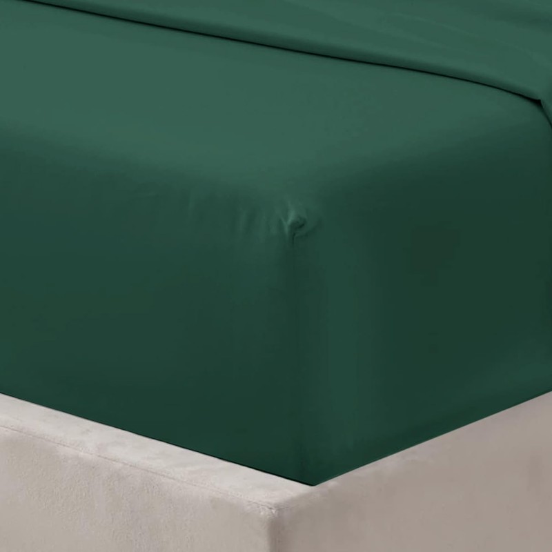 Oxford Homeware Emerald King Size Fitted Sheets -100% Brushed Microfibre