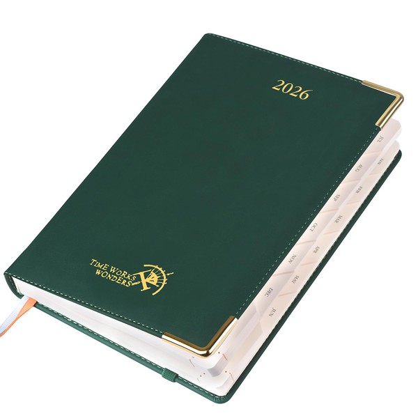 POPRUN Premium 2026 Diary A5 Per Page a Day -