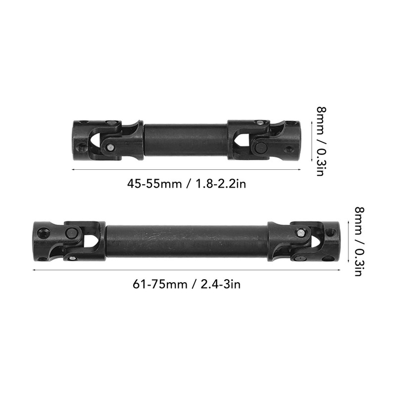 1/18 RC Longitudinal Drive Shaft Lightweight Easy To Disassemble Steel