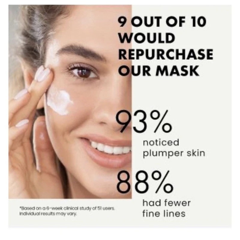 Eclat Collagen Boosting Overnight Mask Anti Aging Plumping Reduces Wrinkle