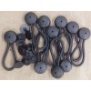 Stay-put stayput 10 BLACK Bungee Shock Cord Clip Loops STAYPUT