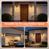 Solar Sconce Light Outdoor Dusk-to-Dawn Solar Powered Outside Porch Lantern