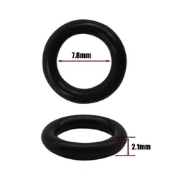 HiSport Fuel Injector O-204 O-Rings Set - [7.8mm X 2.1 mm] Universal Repair Kits [50 Pcs]