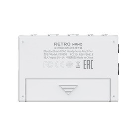 FiiO/Snowsky Retro Nano Bluetooth USB DAC AMP with LDAC, aptX Adaptive, aptX LL (3.5mm Unbalanced & 4.4mm Balanced Output) (White)