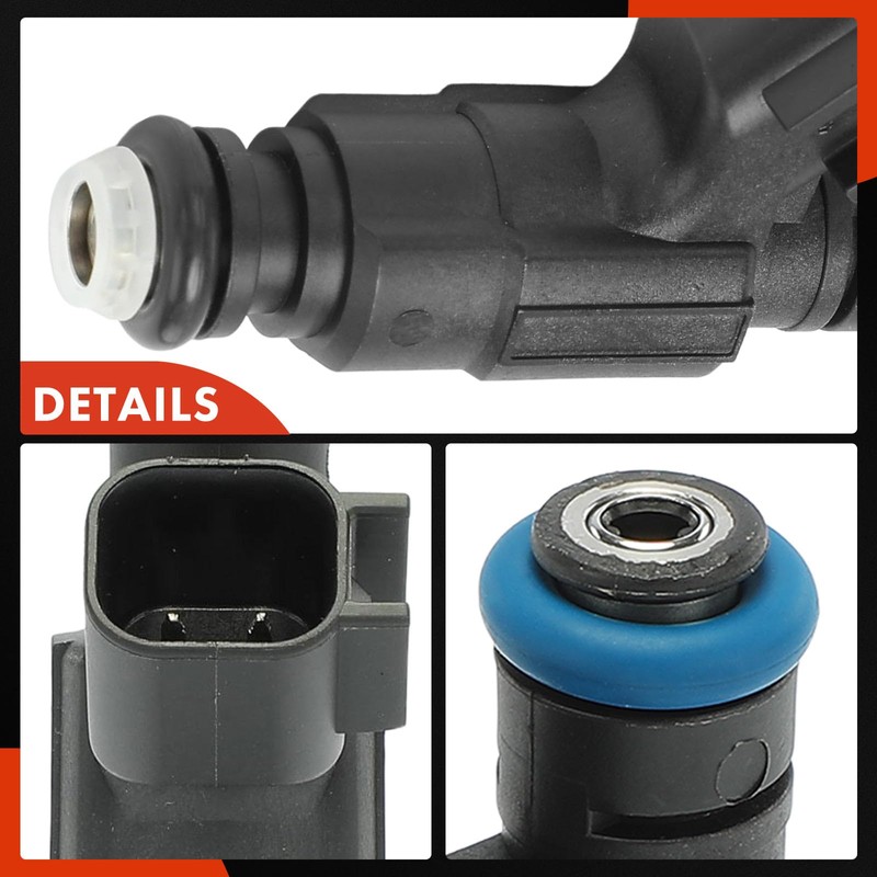 A-Premium 4 Holes Set of 6 Fuel Injectors Compatible with