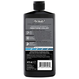 Formula 1 Color Wax Liquid for Blue Cars, Gives Ceramic Water Beading Protection and Ultimate Shiny Finish, Fills Minor Scratches with Color-Match Pigment, 16 oz