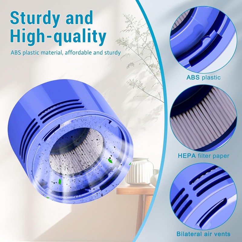 Vacuum Filter Replacement Compatible with Dyson V7, V8 Animal, V8