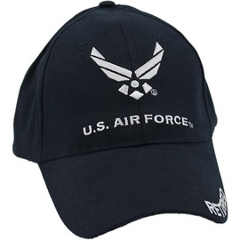 Eagle Crest U.S. Air Force Retired Baseball cap, Navy Blue, Adjustable