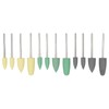 Dental Silicone Rubber Polisher Grinding Head Stainless Steel Shank Dental