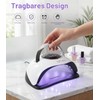 Qixeva UV Lamp for Gel Nails, 380 W UV Lamps,