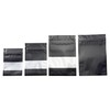 PABCK 100Pcs Clear Window Matte Mylar Pack Food Storage Bag
