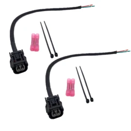 ALLMOST 2PCS Compatible with Honda Pioneer 1000 fuel injector wire pigtail connector repair kit. SXS1000
