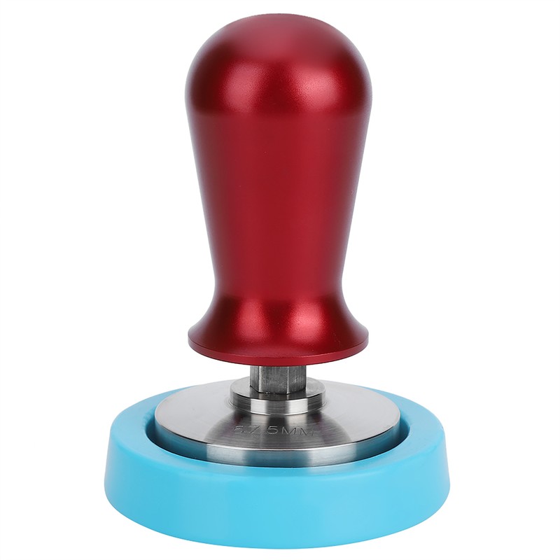 57.5mm Stainless Steel Coffee Tamper Flat Base Elastic Coffee Bean