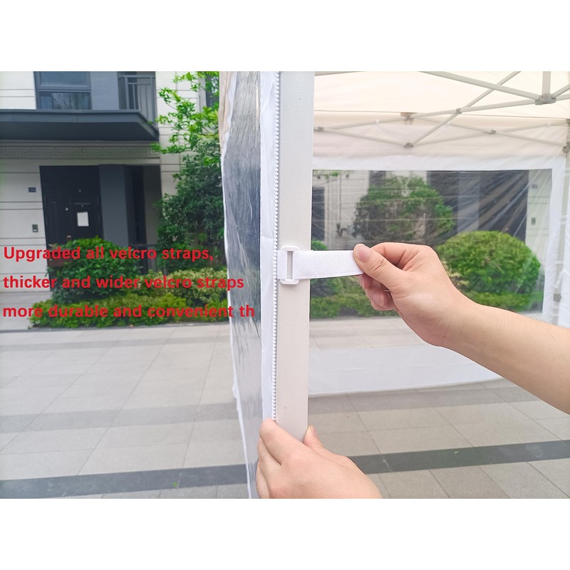 SCOCANOPY Clear Window Sidewall for 10x10 Canopy Frame, 3 Pack