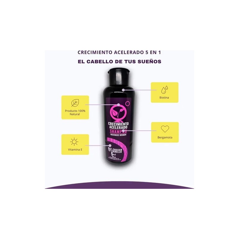 1 Shampoo Crecimiento Acelerado Dale Brillo Y Suavidad