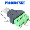Tunghey 2Pack RJ45 Screw Terminal Adapter, RJ45 Breakout Board /
