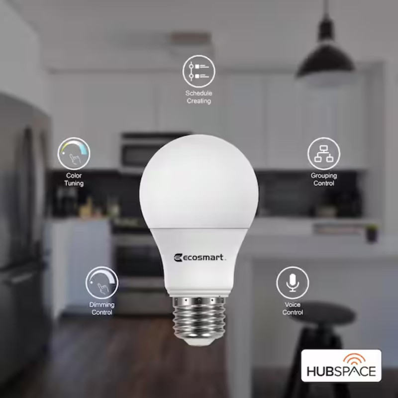 Ceybo Smart LED Bulb 60W A19, Wi-Fi Dimmable with Adjustable