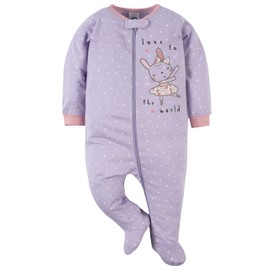 Gerber Baby Girls 2-Pack Sleep 'N Play Bunny Ballerina Purple 6-9 Months