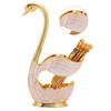 Coffee Dessert Spoon Set European Style Elegant Swan Fruit Scoop