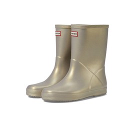 Hunter Little Kids Original First Classic Nebula Rain Boot, Pale Gold, 8