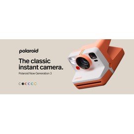 Polaroid Now 3rd Generation I-Type Instant Film Camera - Coral - Camera Only No Film (9156)