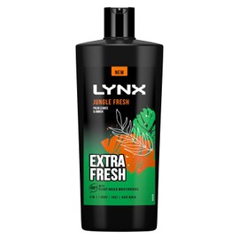 Lynx Lynx 3-in-1 Shower Gel Jungle Fresh 12 Hours of Long Lasting Refreshing Fragrance Body Wash with Plant-Based Moisturisers for Men for Naturally Soft Skin, 700ml Pack of 6