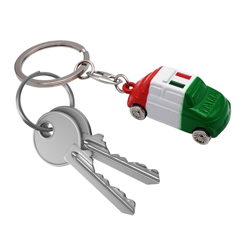 Leddy Living Bag Charm 500 3D with Key Ring, Italian