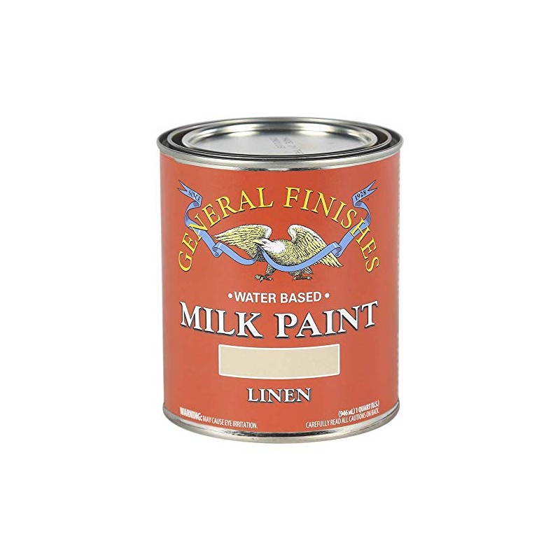General Finishes Water Based Milk Paint, 1 Quart, Linen