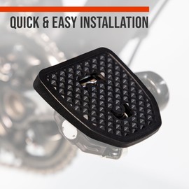 PP Pedal Plate | SPDX | Adapter compatible with Shimano SPD and Look X-Track clipless MTB pedals | Converts clipless into flat pedals | No cleats needed | Adding grip and comfort