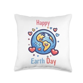 Funny Earth Day Quote Earth Cool Happy Earth Day Throw Pillow