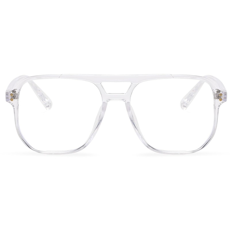 YAMEIZE Blue Light Filter Glasses for Women and Men Square
