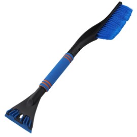 Gudalea 2-in-1 Detachable Ice Scraper Snow Brush, Snow Brush and Ice Scraper for Car Windshield for Car Windscreen 60 cm Ergonomic Foam Handle Essential Winter Car Accessory for Cars Trucks and SUVs