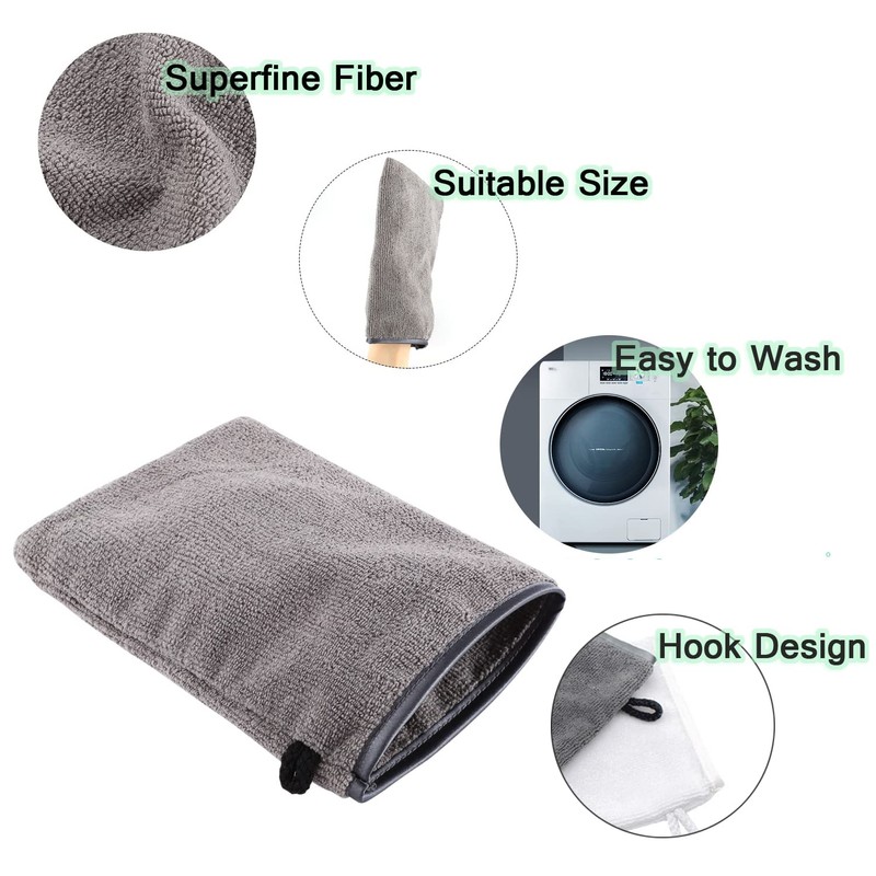 6 Pack Microfibre Body Wash Mitts, 15x21 CM Flannels Face
