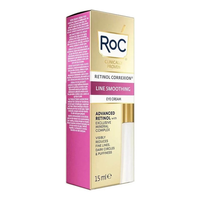 Crema Ojos RoC Retinol Correxion Antiarrugas DíaNoche 15mL Hipoalergénica